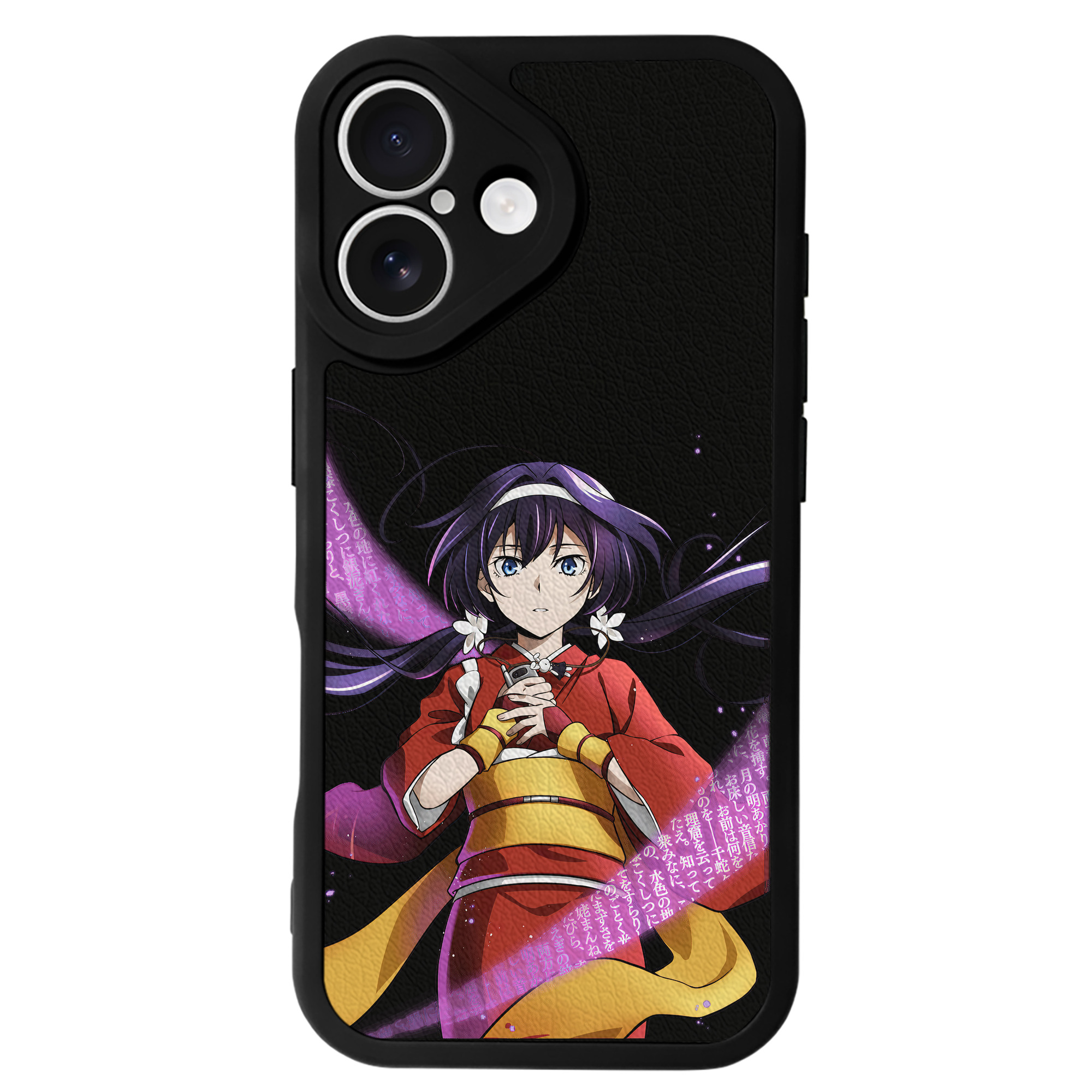 （画像用） 文豪ストレイドッグス Bungo Stray Dogs 【iPhone 16シリーズ対応】シリコンスマホケース（レザー調） 材質：シリコン
